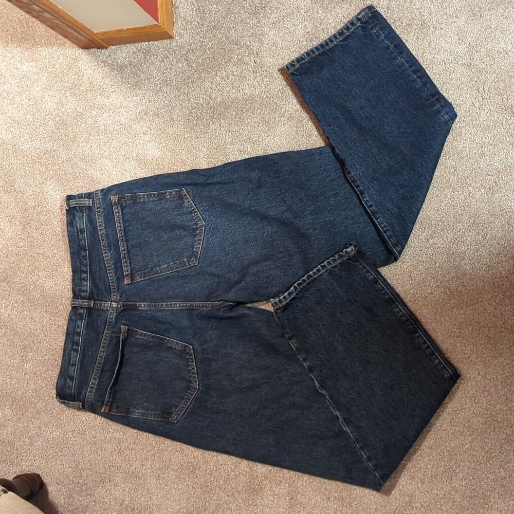 Madewell Women's Longline Straight Dark Blue 28 - Picture 4 of 5